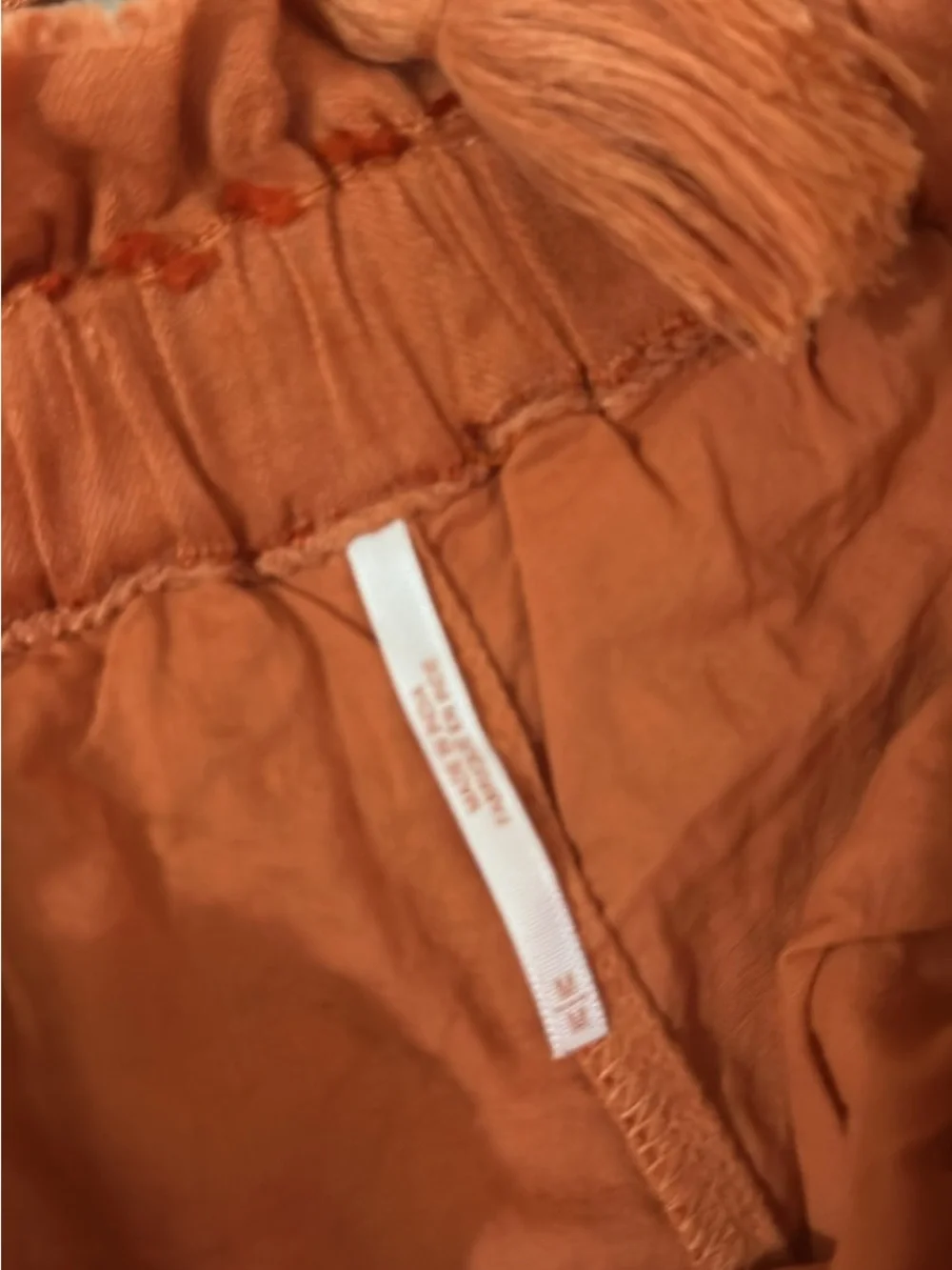Free People Rust Orange Cropped Boho Short outfit